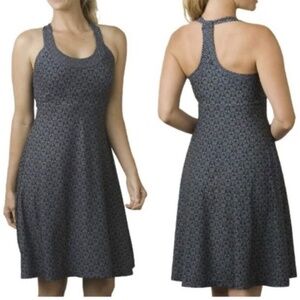 Prana Cali dress - Charcoal Botanica